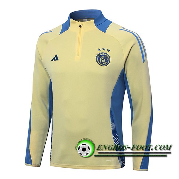 Sweatshirt Training Ajax Jaune/Bleu 2024/2025