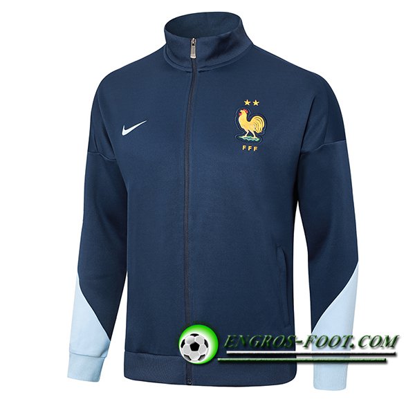 Veste Foot France Bleu Royal 2024/2025