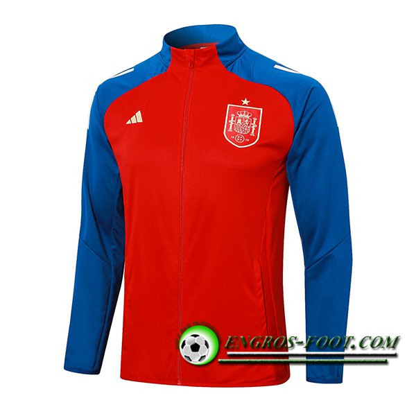 Veste Foot Espagne Rouge/Bleu 2024/2025