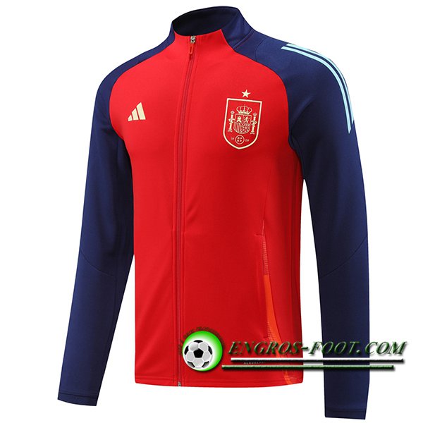 Veste Foot Espagne Rouge/Pourpre 2024/2025