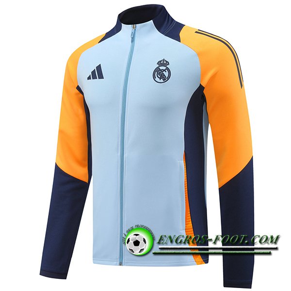 Veste Foot Real Madrid Bleu/Jaune/Pourpre 2024/2025