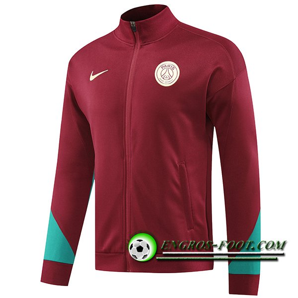 Veste Foot PSG Rouge/Vert 2024/2025