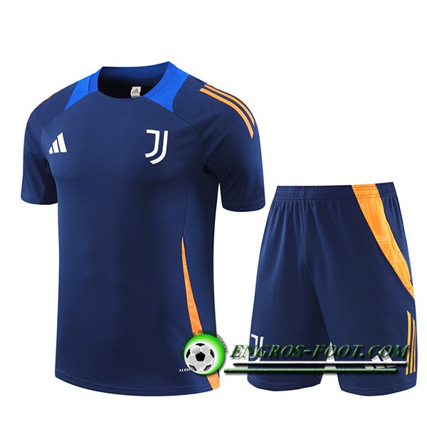 Ensemble Training T-Shirts Juventus Bleu/Orange 2024/2025