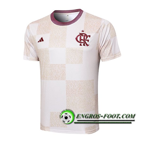 Training T-Shirts Flamengo Blanc/Beige 2024/2025