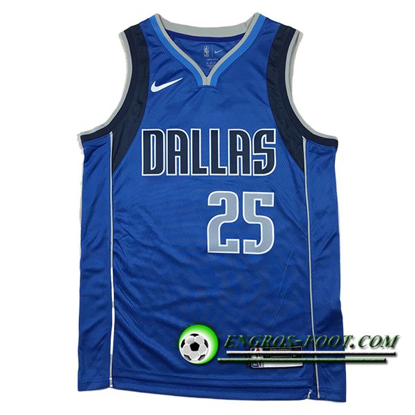 Maillot Dallas Mavericks (WASHINGTON JR. #25) 2024/25 Bleu/Noir