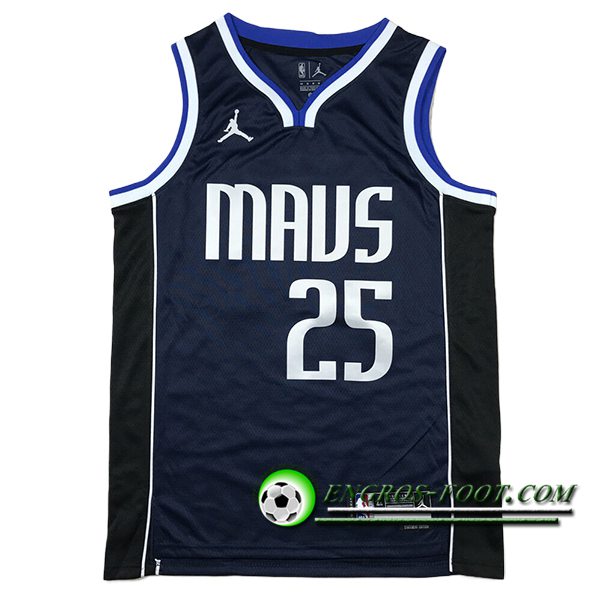 Maillot Dallas Mavericks (WASHINGTON JR. #25) 2024/25 Bleu Foncé