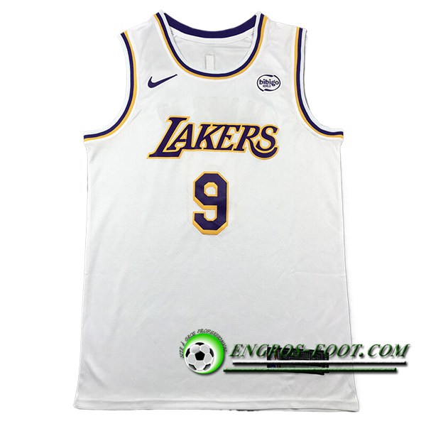 Maillot Los Angeles Lakers (JAMES JR. #9) 2024/25 Blanc/Pourpre/Jaune