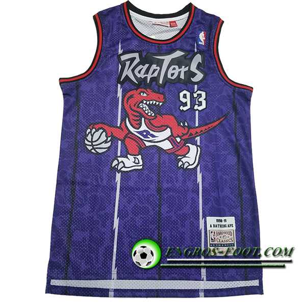 Maillot Toronto Raptors (BAPE #93) 2024/25 Pourpre/Blanc