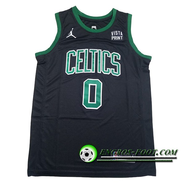 Maillot Boston Celtics (TATUM #0) 2024/25 Noir/Vert