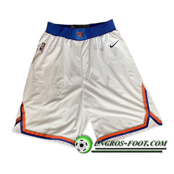 Shorts NBA New York Knicks 2024/25 Blanc