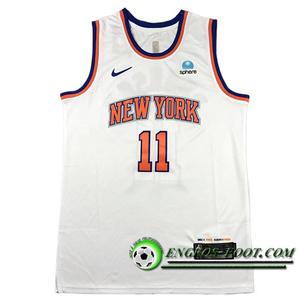 Maillot New York Knicks (BRUNSON #11) 2024/25 Blanc/Orange -02