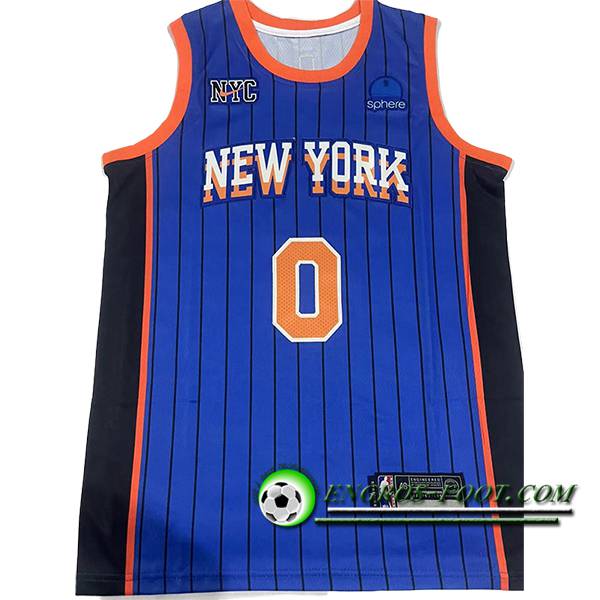 Maillot New York Knicks (DIVINCENZO #0) 2024/25 Bleu/Orange/Noir