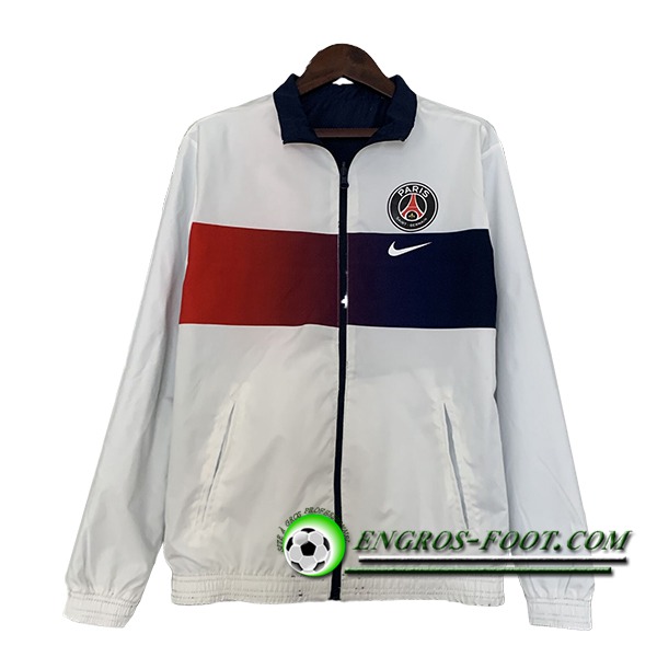 Coupe-Vent PSG Blanc/Rouge/Bleu 2024/2025