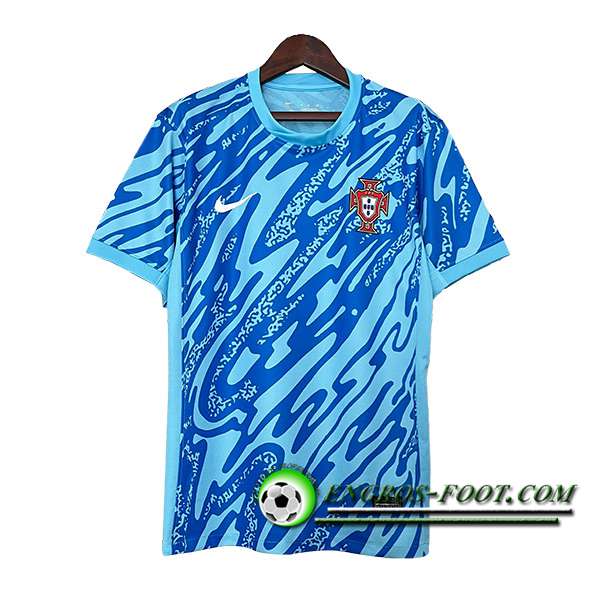 Maillot Equipe Foot Portugal Gardien De But Bleu 2024/2025