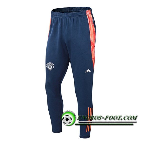 Pantalon Foot Manchester United Bleu/Orange 2024/2025