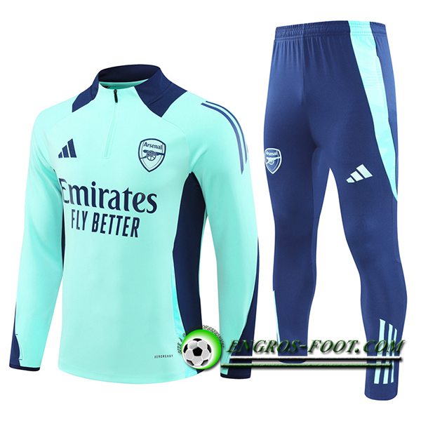 Ensemble Survetement de Foot Arsenal Bleu 2024/2025