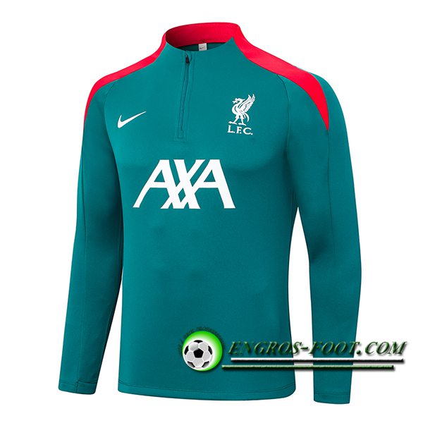 Sweatshirt Training FC Liverpool Vert/Rouge 2024/2025