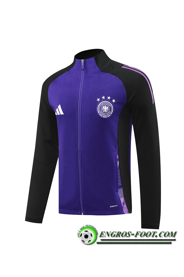 Veste Foot Allemagne Noir/Pourpre 2024/2025 -03