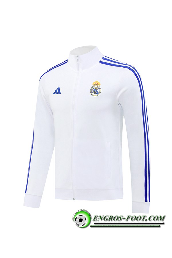 Veste Foot Real Madrid Blanc/Bleu 2024/2025