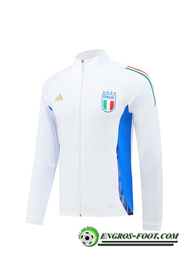 Veste Foot Italie Blanc/Bleu 2024/2025