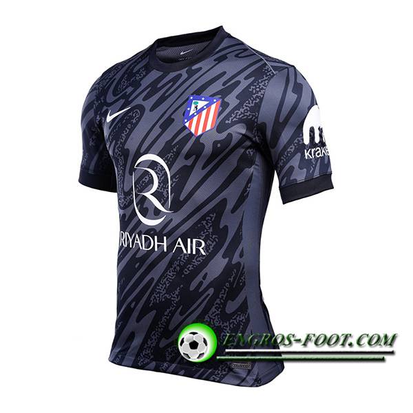 Maillot de Foot Atletico Madrid Gardien De But Noir 2024/2025