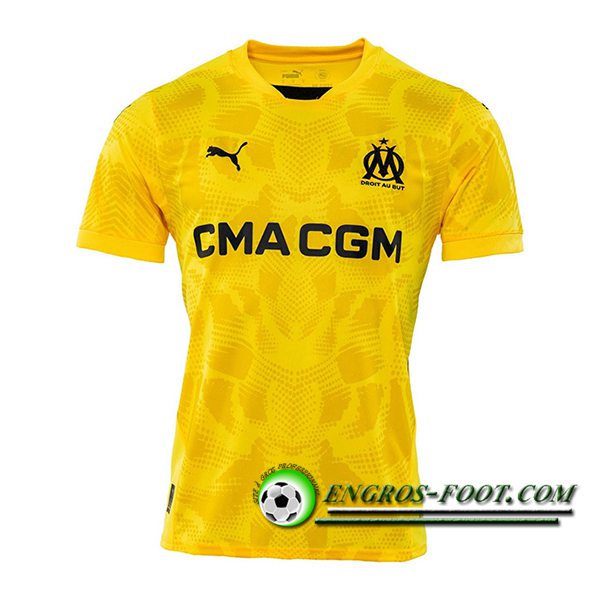 Maillot de Foot Marseille OM Gardien De But Jaune 2024/2025