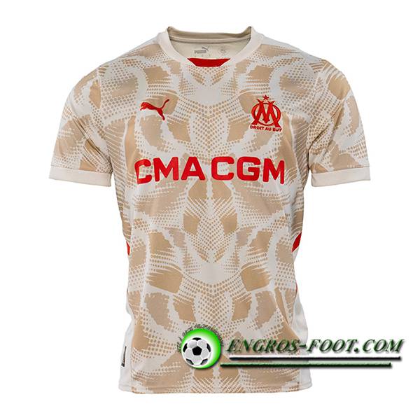 Maillot de Foot Marseille OM Gardien De But Beige 2024/2025