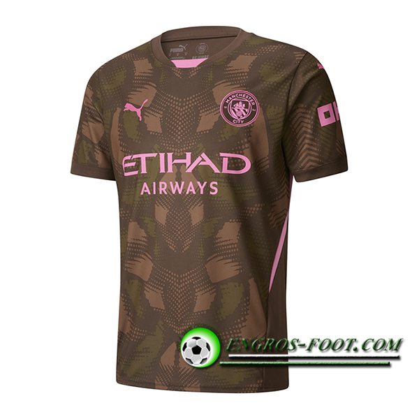 Maillot de Foot Manchester City Gardien De But Brune 2024/2025