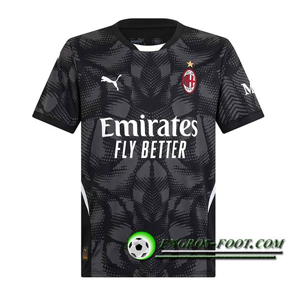 Maillot de Foot Milan AC Gardien De But Noir 2024/2025