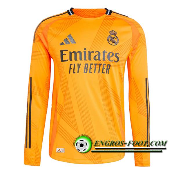 Nouveau Maillot de Foot Real Madrid Exterieur Manches Longues 2024/2025