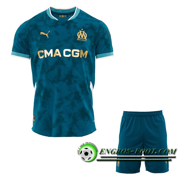 Nouveau Maillot de Foot Marseille OM Enfant Exterieur 2024/2025