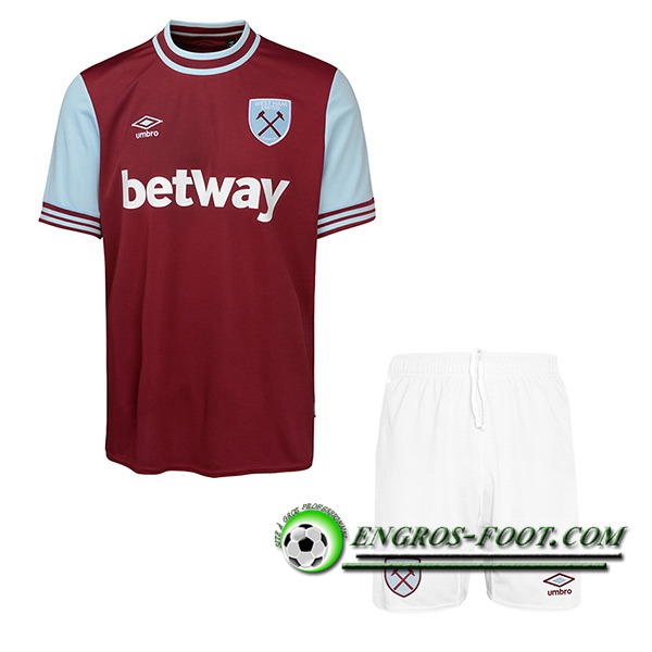 Nouveau Maillot de Foot West Ham Enfant Domicile 2024/2025