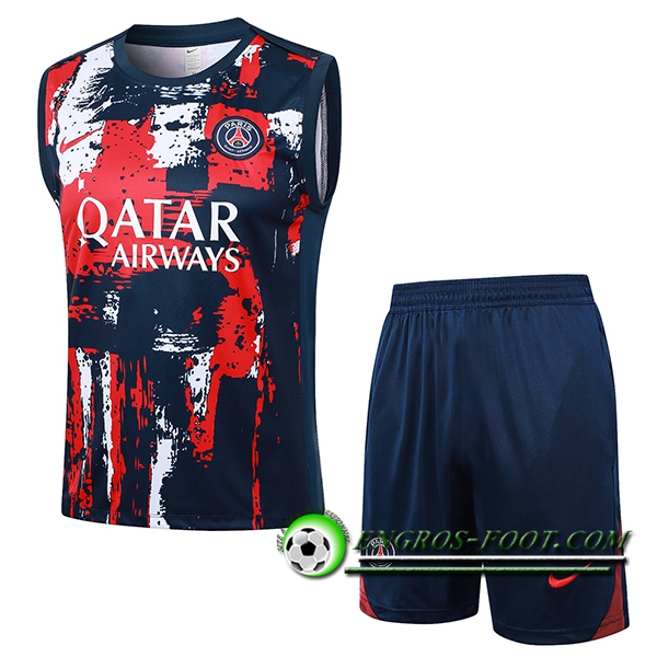 Ensemble Training Debardeur PSG Rouge/Bleu/Blanc 2024/2025