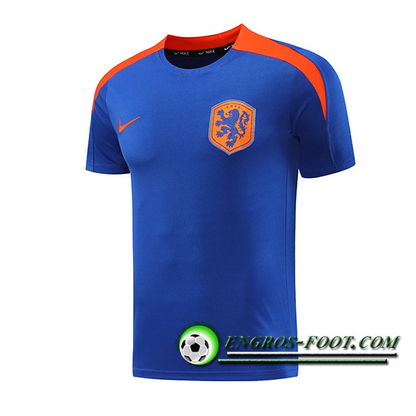 Training T-Shirts Pays-Bas Bleu/Orange 2024/2025