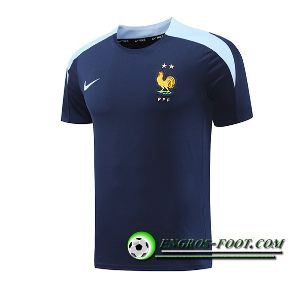 Training T-Shirts France Bleu Foncé 2024/2025 -02