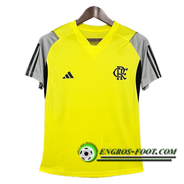 Training T-Shirts Flamengo Jaune/Gris/Noir 2024/2025 -02