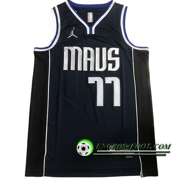 Maillot Dallas Mavericks (DONCIC #77) 2024/25 Bleu/Noir /Blanc