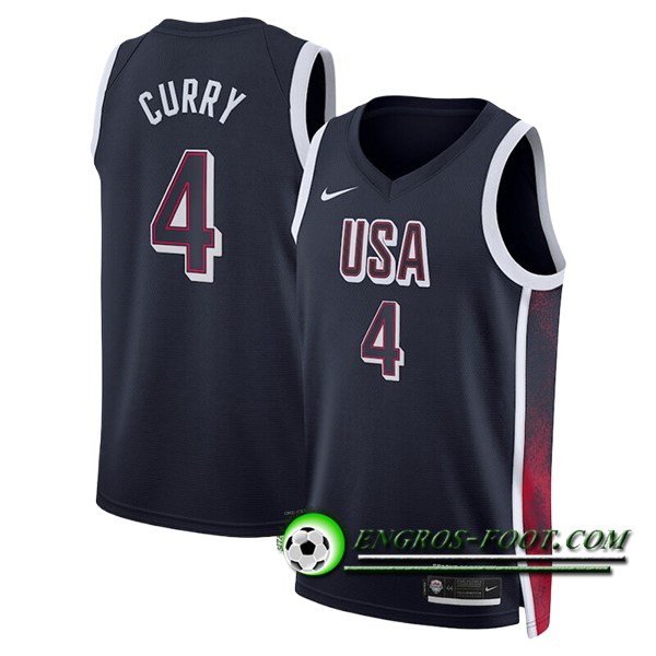 Maillot USA (CURRY #4) 2024/25 Noir