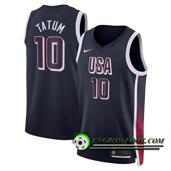 Maillot USA (TATUM #10) 2024/25 Noir