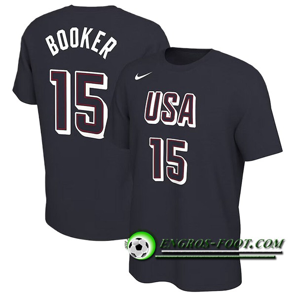 Maillot USA (BOOKER #15) 2024/25 Noir -02