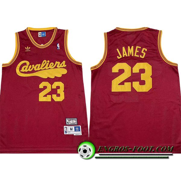 Maillot Cleveland Cavaliers (JAMES #23) 2024/25 Rouge/Jaune