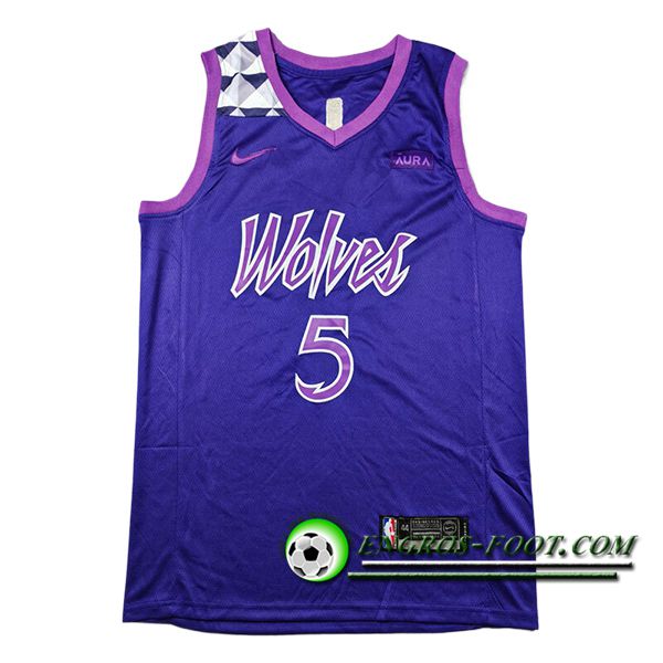 Maillot Minnesota Timberwolves (EDWARDS #5) 2024/25 Pourpre