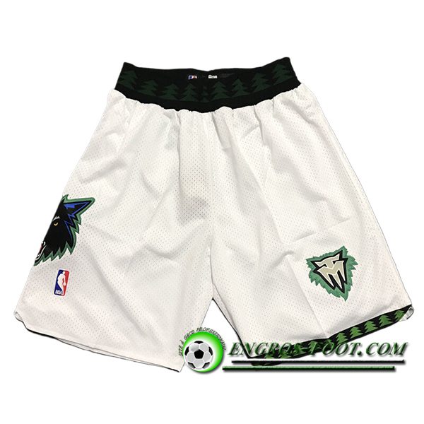 Shorts NBA Minnesota Timberwolves 2024/25 Blanc -02