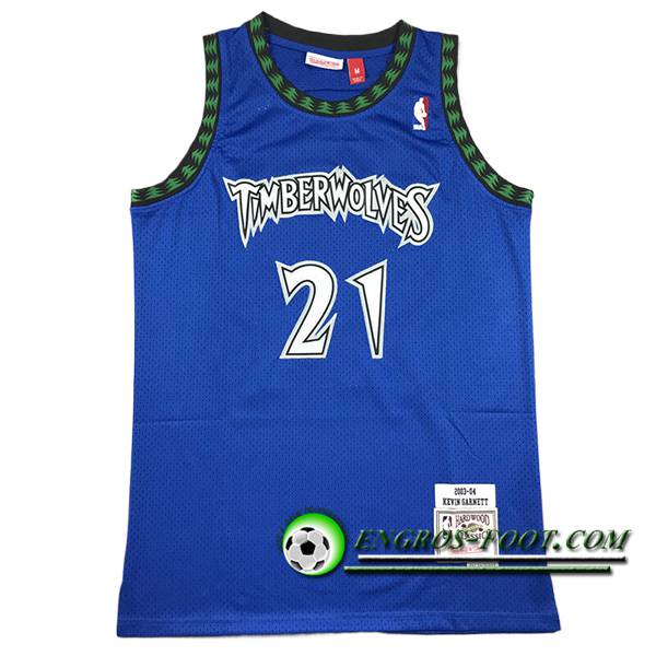 Maillot Minnesota Timberwolves (GARNETT #21) 2024/25 Bleu/Vert -02