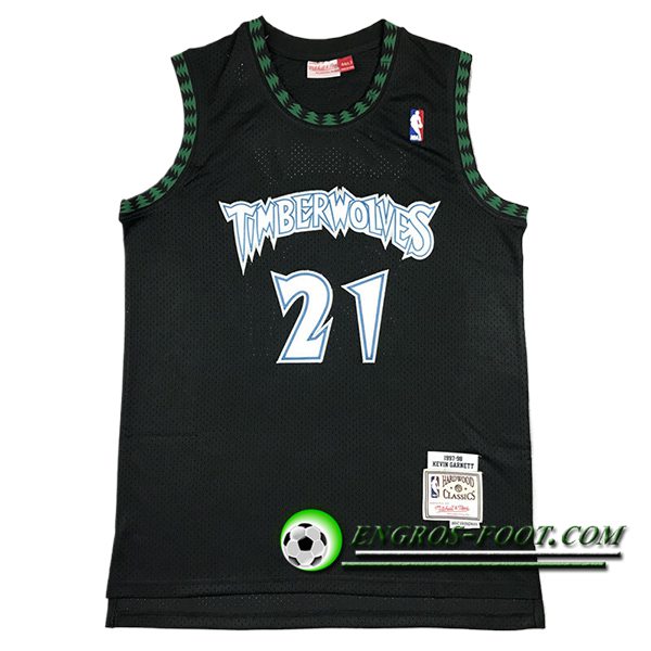 Maillot Minnesota Timberwolves (GARNETT #21) 2024/25 Noir/Vert -02