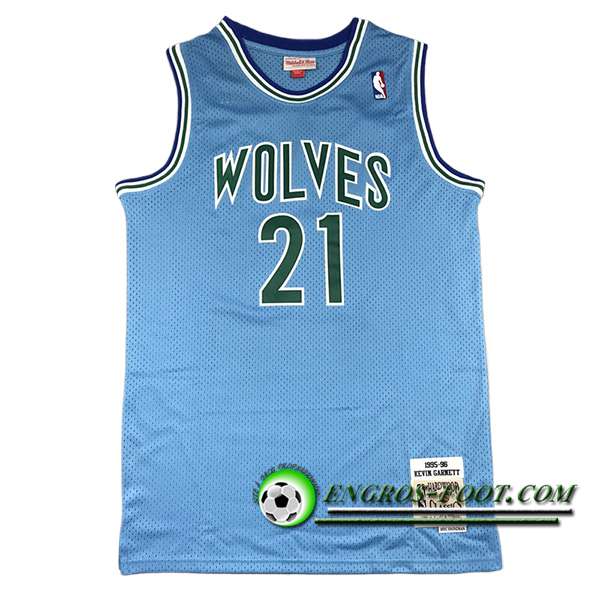 Maillot Minnesota Timberwolves (GARNETT #21) 2024/25 Bleu/Vert -03