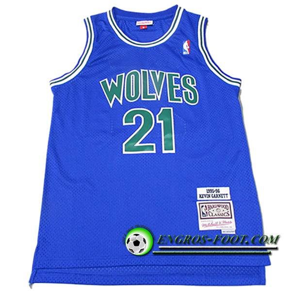 Maillot Minnesota Timberwolves (GARNETT #21) 2024/25 Bleu/Vert -05