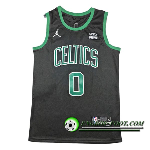 Maillot Boston Celtics (TATUM #0) 2024/25 Noir/Vert