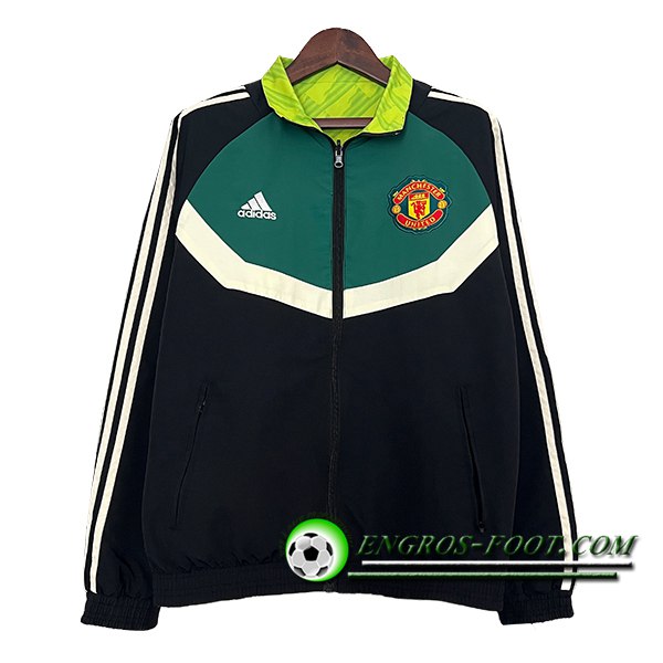 Coupe-Vent Manchester United Noir/Vert/Blanc 2024/2025