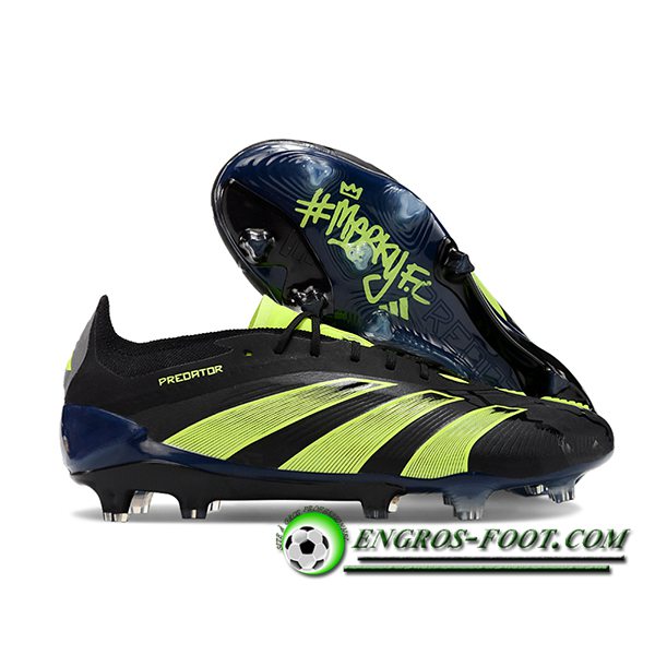 Adidas Chaussures de Foot Predator Elite FG Noir/Vert